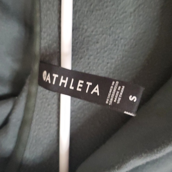 Athleta Purana Wrap Hoodie Bali Green Sage Size Small Soft Stretchy Athleisure - Picture 5 of 12